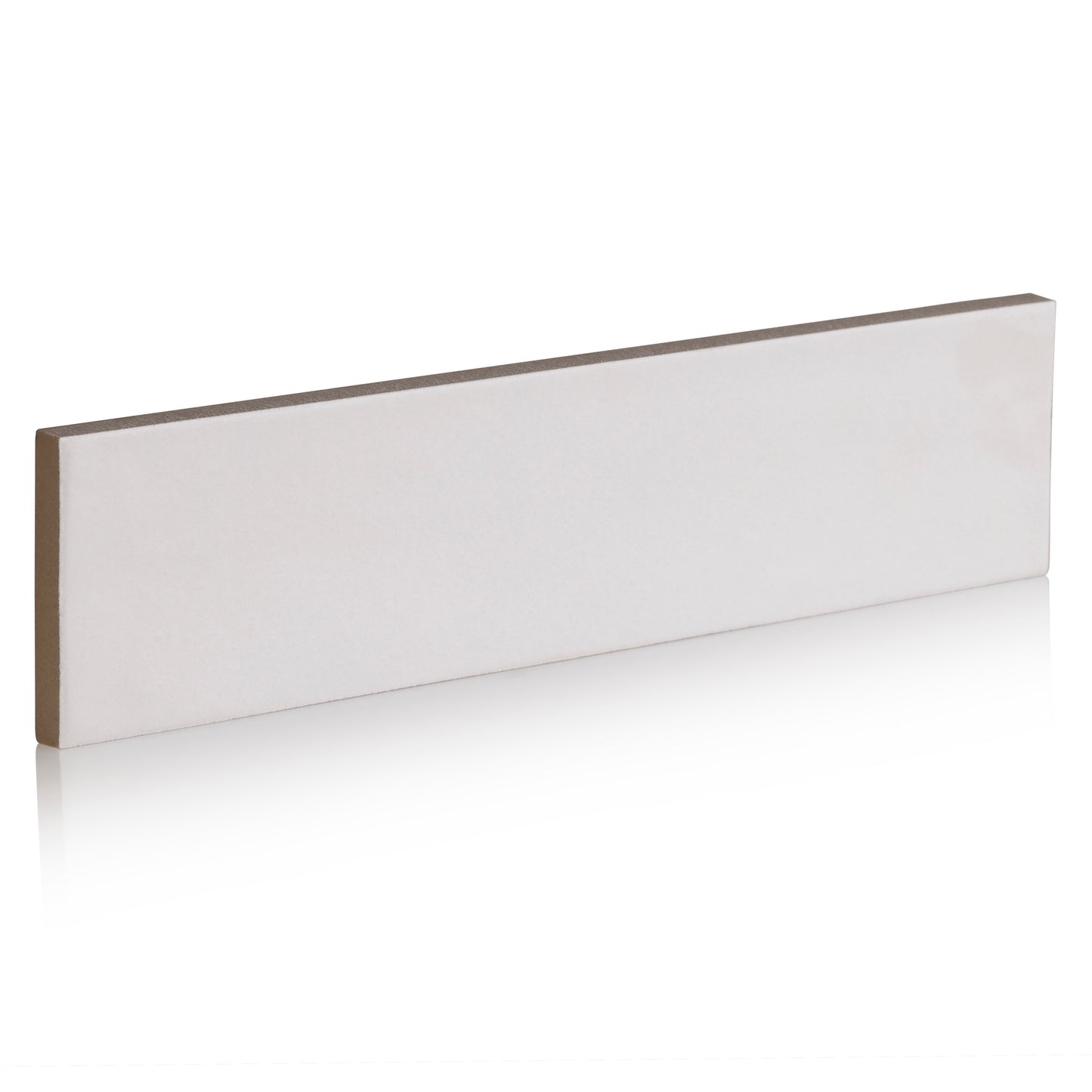 2x10 Modern Brick White Matte porcelain tile - Industry Tile
