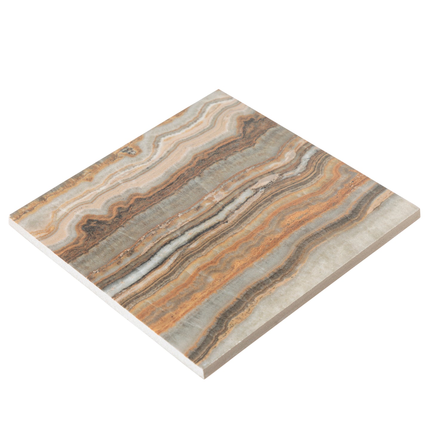 6x6 Swimming Pool Onyx Brown porcelain tile - Industry Tile