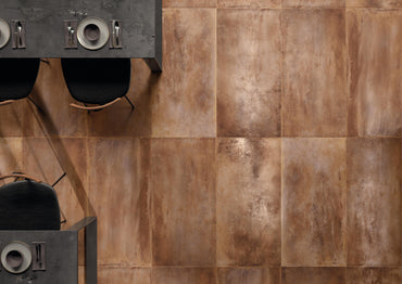 24x48 Metallica Corten porcelain tile - Industry Tile