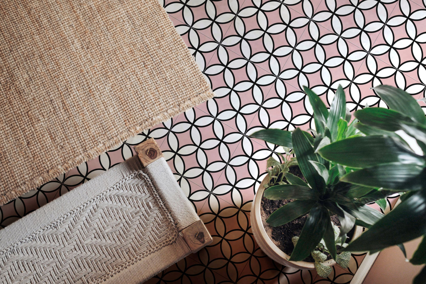 8x8 Bold Pink porcelain tile - Industry Tile