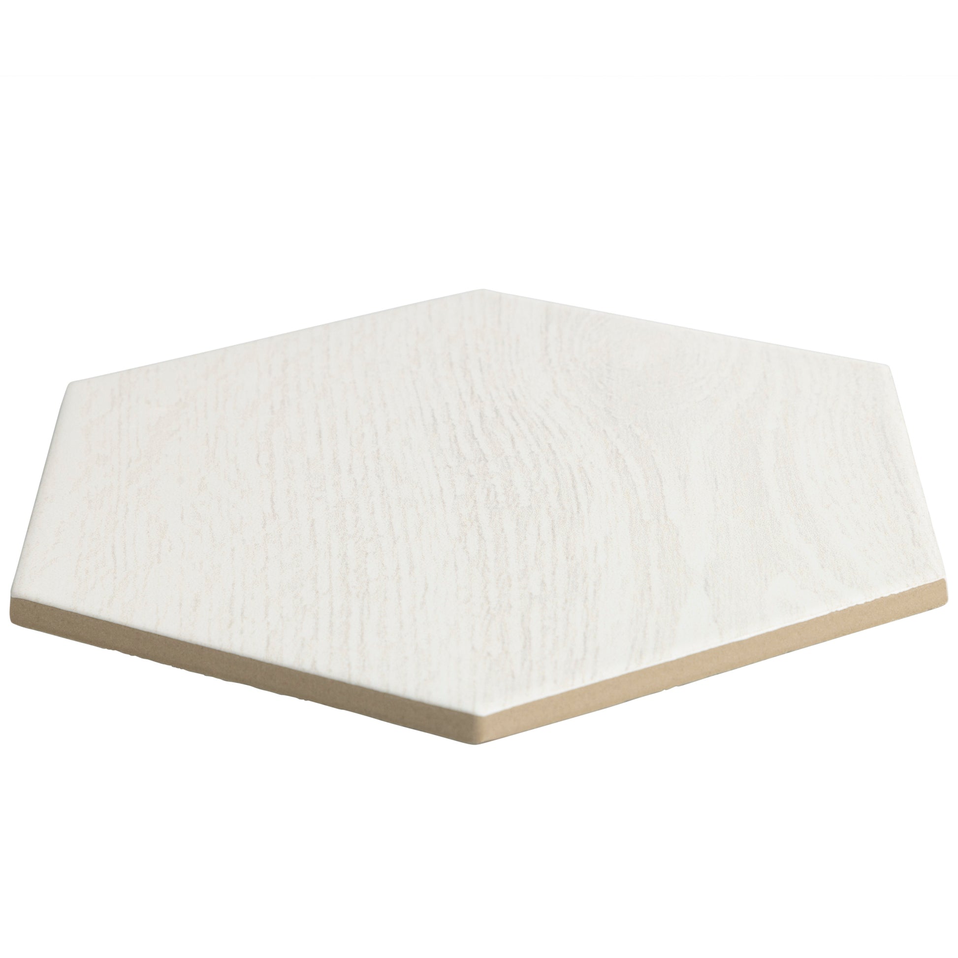 Woodside 8x10 White hexagon porcelain tile - Industry Tile