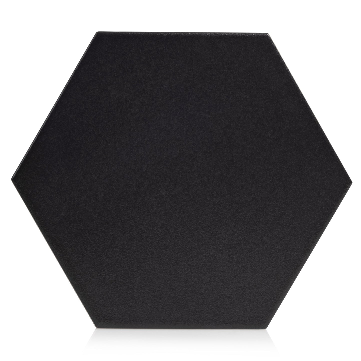 7.8x9 Tribeca Hexagon Black porcelain tile - Industry Tile