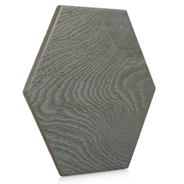 Woodside 8x10 Black hexagon porcelain tile - Industry Tile