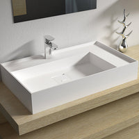 Wall Mounted Double ADA Bathroom Sink - White - 30"