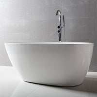 Freestanding Acrylic Oval Bathtub 55.13"x29.5"