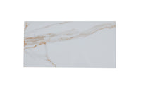 12x24 Calacatta Gold Base & Wave white body wall tile (sold seperately)