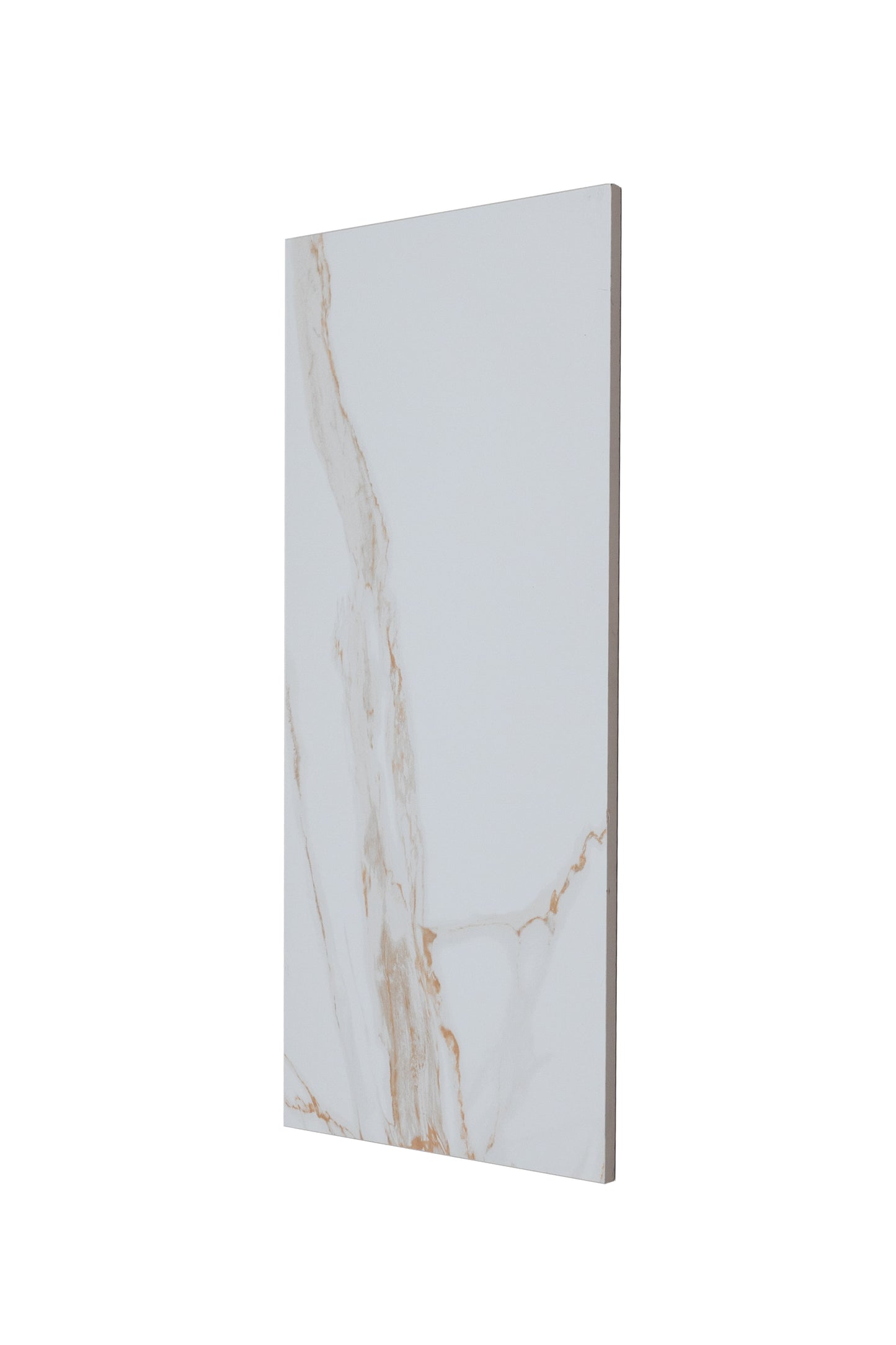 12x24 Calacatta Gold Base & Wave white body wall tile (sold seperately)