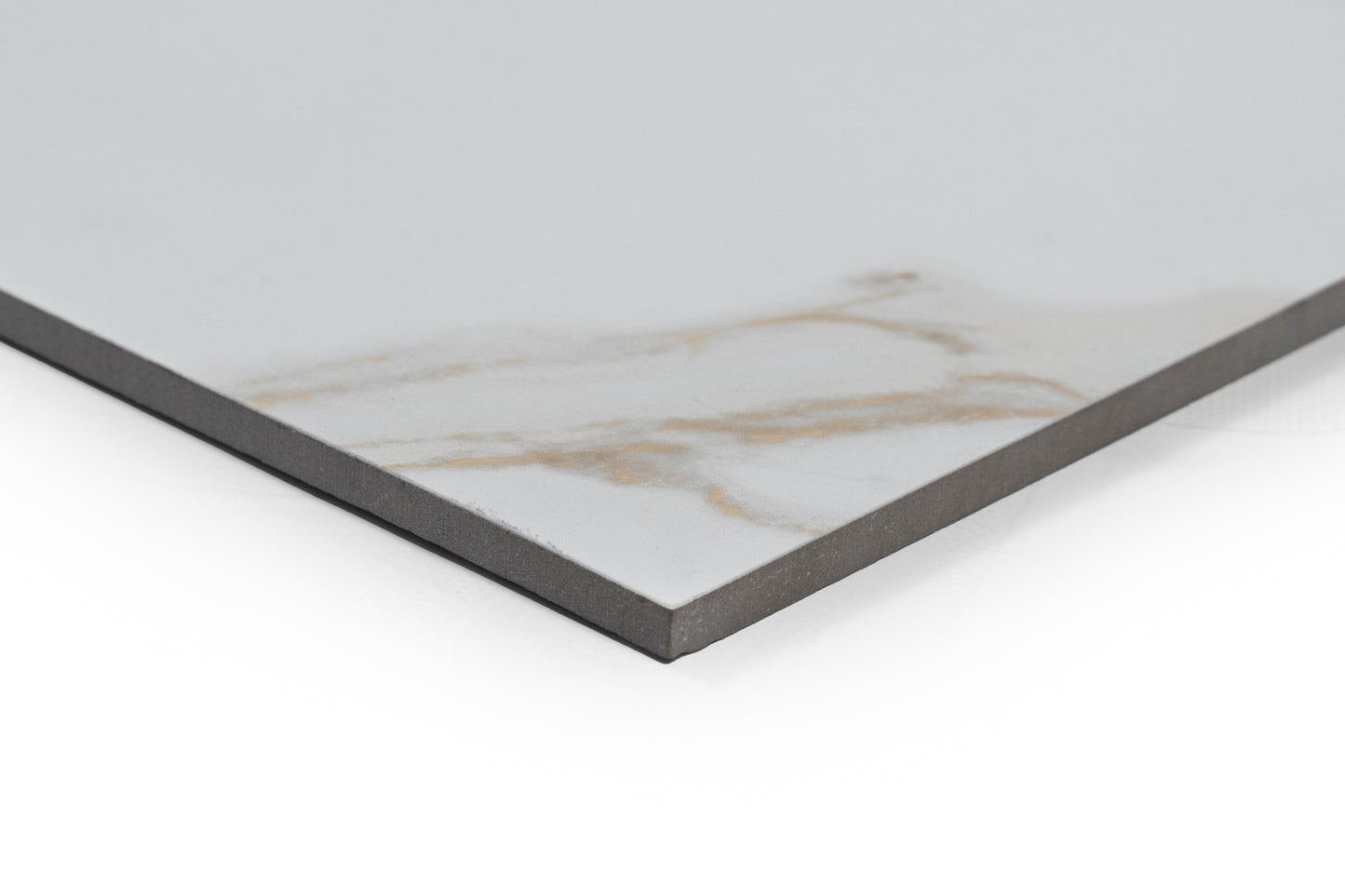 12x24 Calacatta Gold Base & Wave white body wall tile (sold seperately)