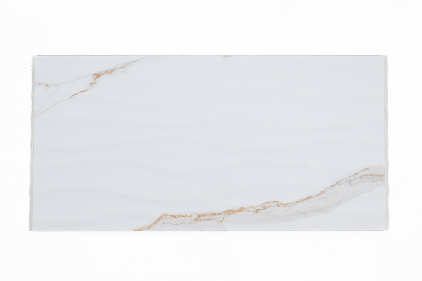 12x24 Calacatta Gold Base & Wave white body wall tile (sold seperately)