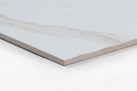 12x24 Calacatta Gold Base & Wave white body wall tile (sold seperately)