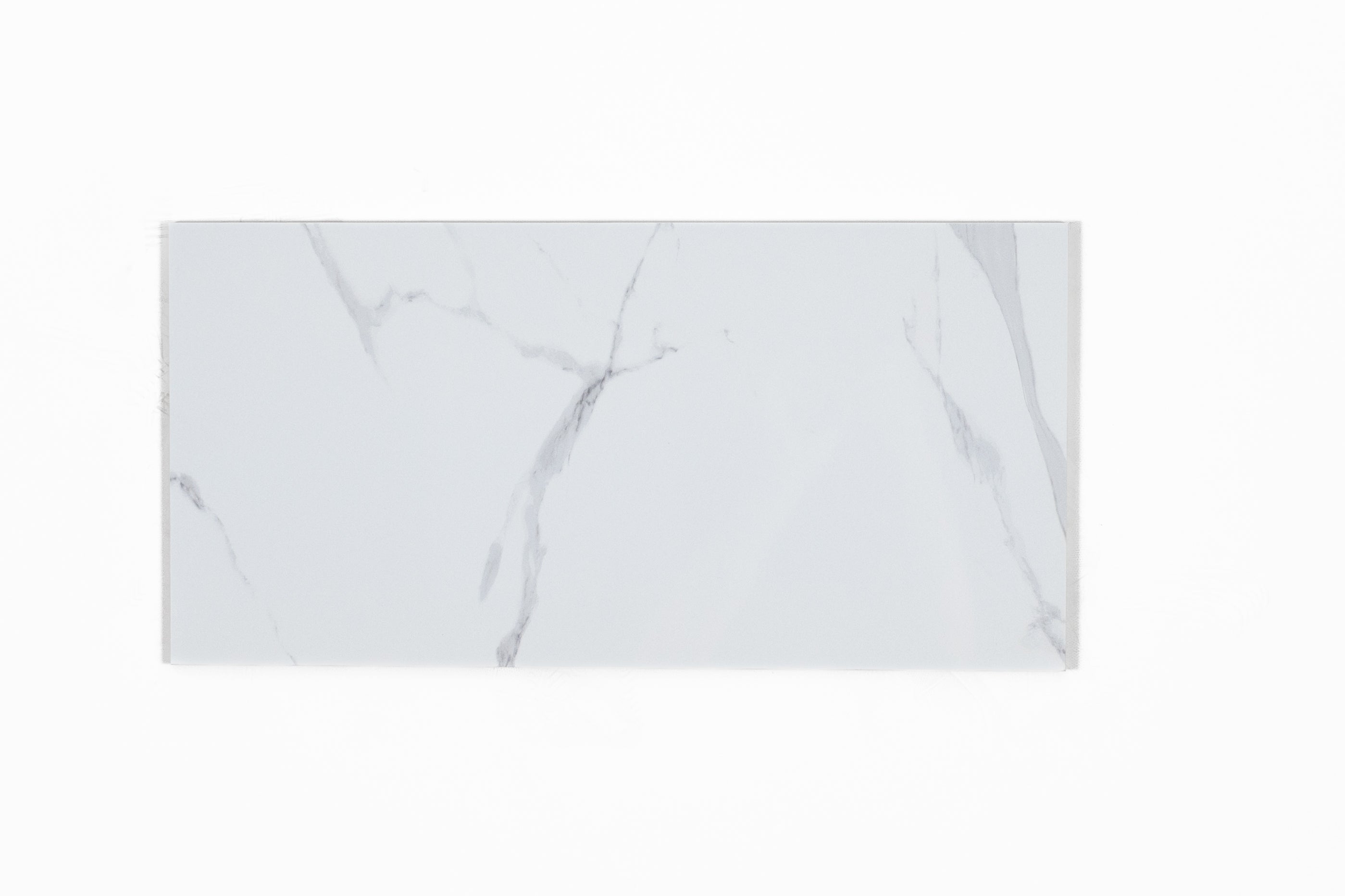 12x24 Carrara Gray Base & Wave white body wall tile (sold seperately)