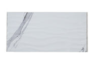 12x24 Carrara Gray Base & Wave white body wall tile (sold seperately)