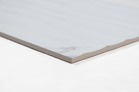 12x24 Carrara Gray Base & Wave white body wall tile (sold seperately)