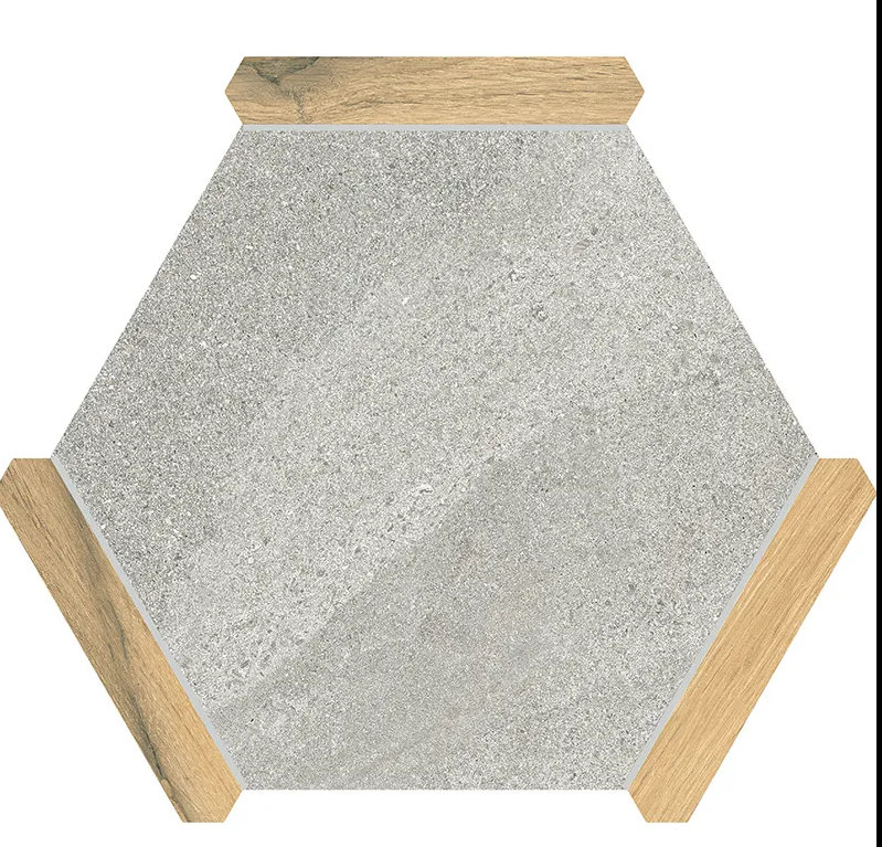 Hexelle Gray Matte Porcelain Hexagon Tile – 8.66x9.84