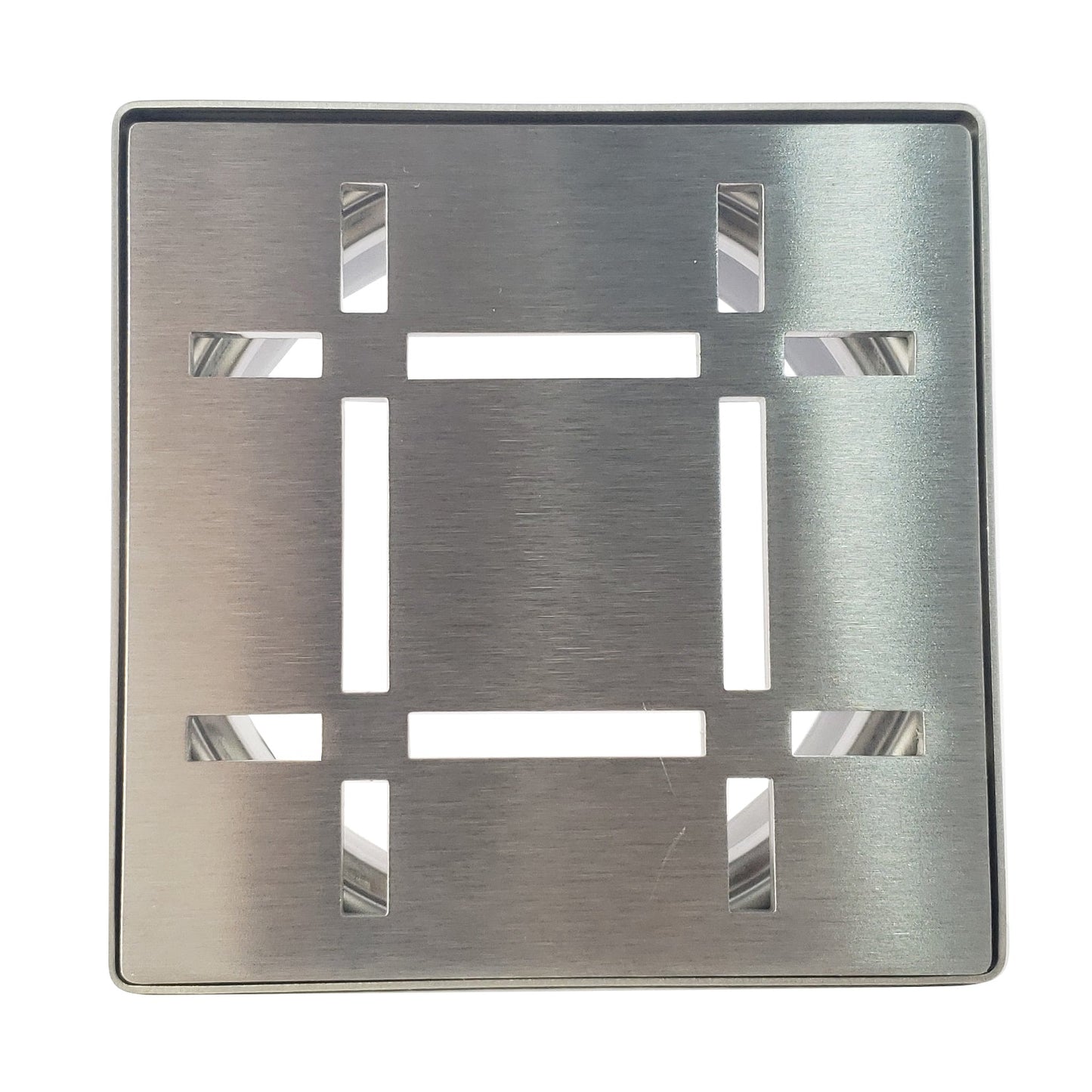 Shower Drain Grate Kit 4" Stainless Steel (Brushed) - Dash Design