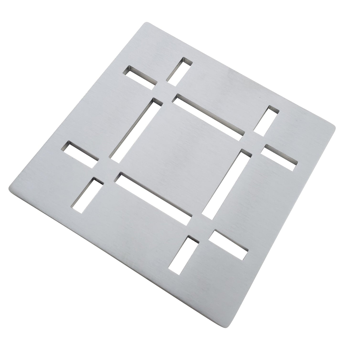 Shower Drain Grate Kit 4" Stainless Steel (Brushed) - Dash Design