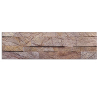 Forest Brown- Self-Adhesive 3D Peel & Stick Real Stacked Stone Tiles [Pack of 10]