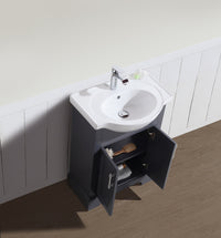 SoHo 24" Bathroom Vanity Charcoal Gray