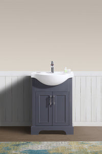 SoHo 24" Bathroom Vanity Charcoal Gray