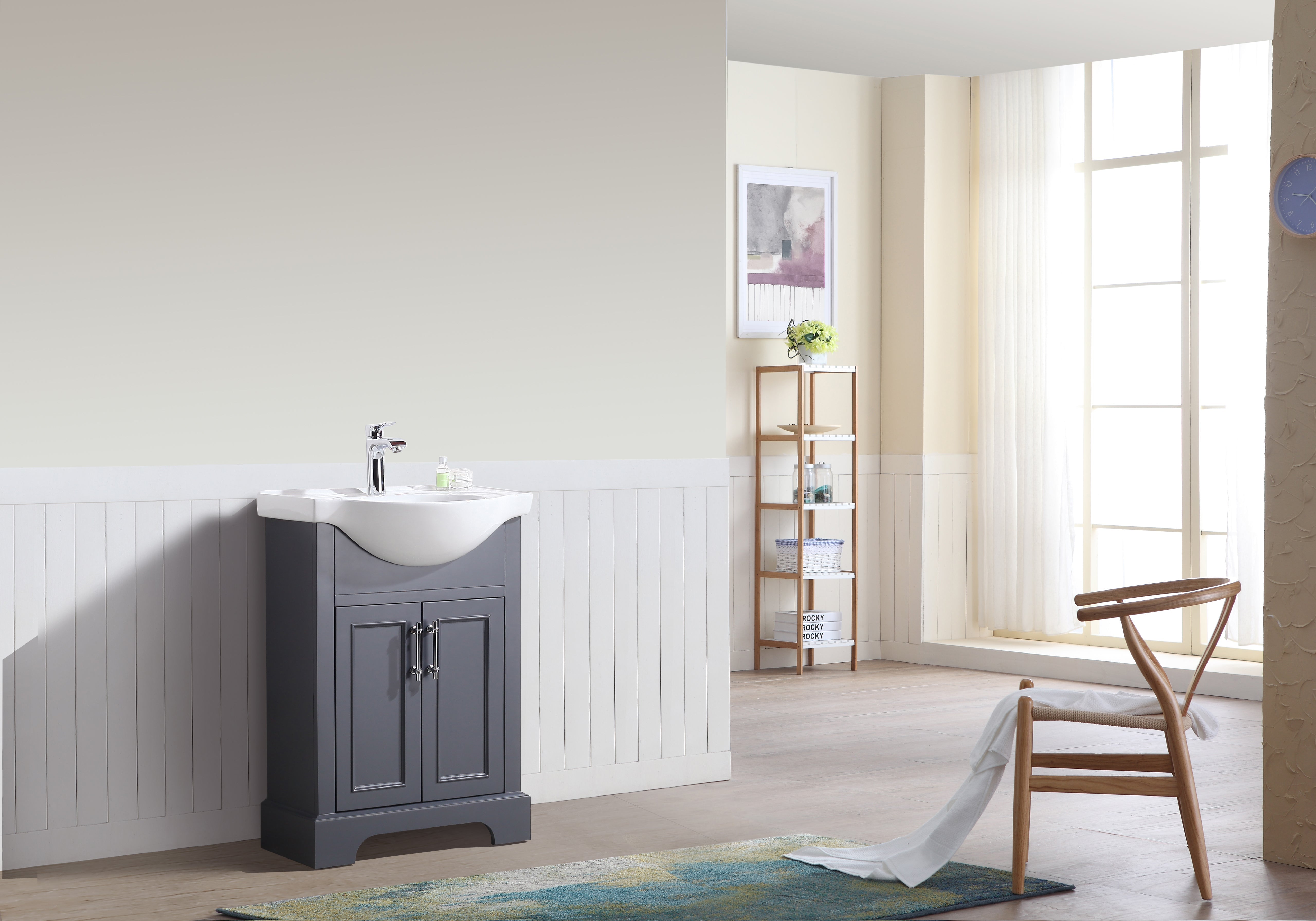 SoHo 24" Bathroom Vanity Charcoal Gray