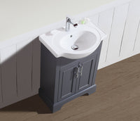 SoHo 24" Bathroom Vanity Charcoal Gray