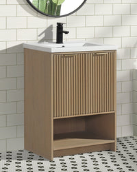 San Diego 24" Freestanding Bathroom Vanity Oak