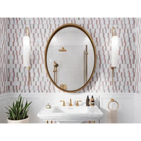 Vellora Rosé Thassos Picket Polished Natural Stone Mosaic Tile
