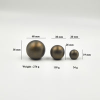 Sphere Antiqued Brass Cabinet Knob