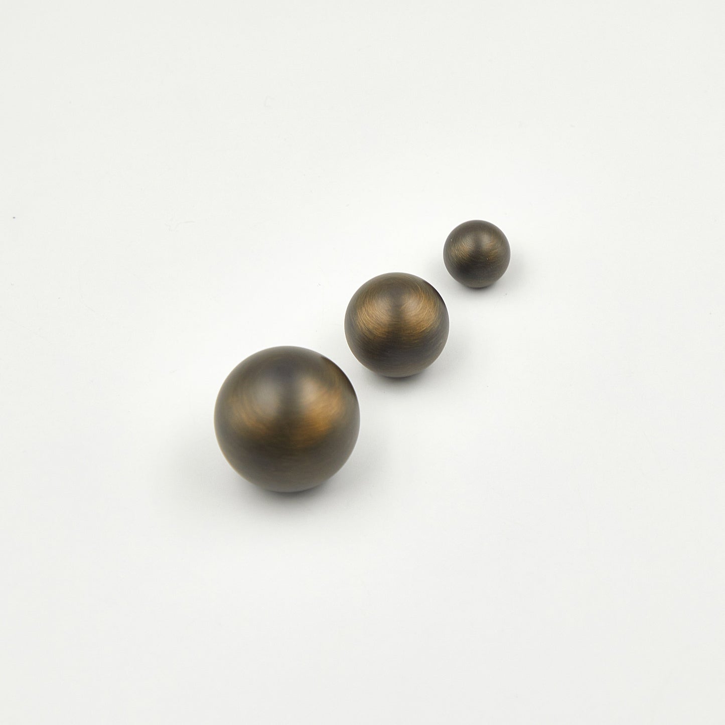 Sphere Antiqued Brass Cabinet Knob