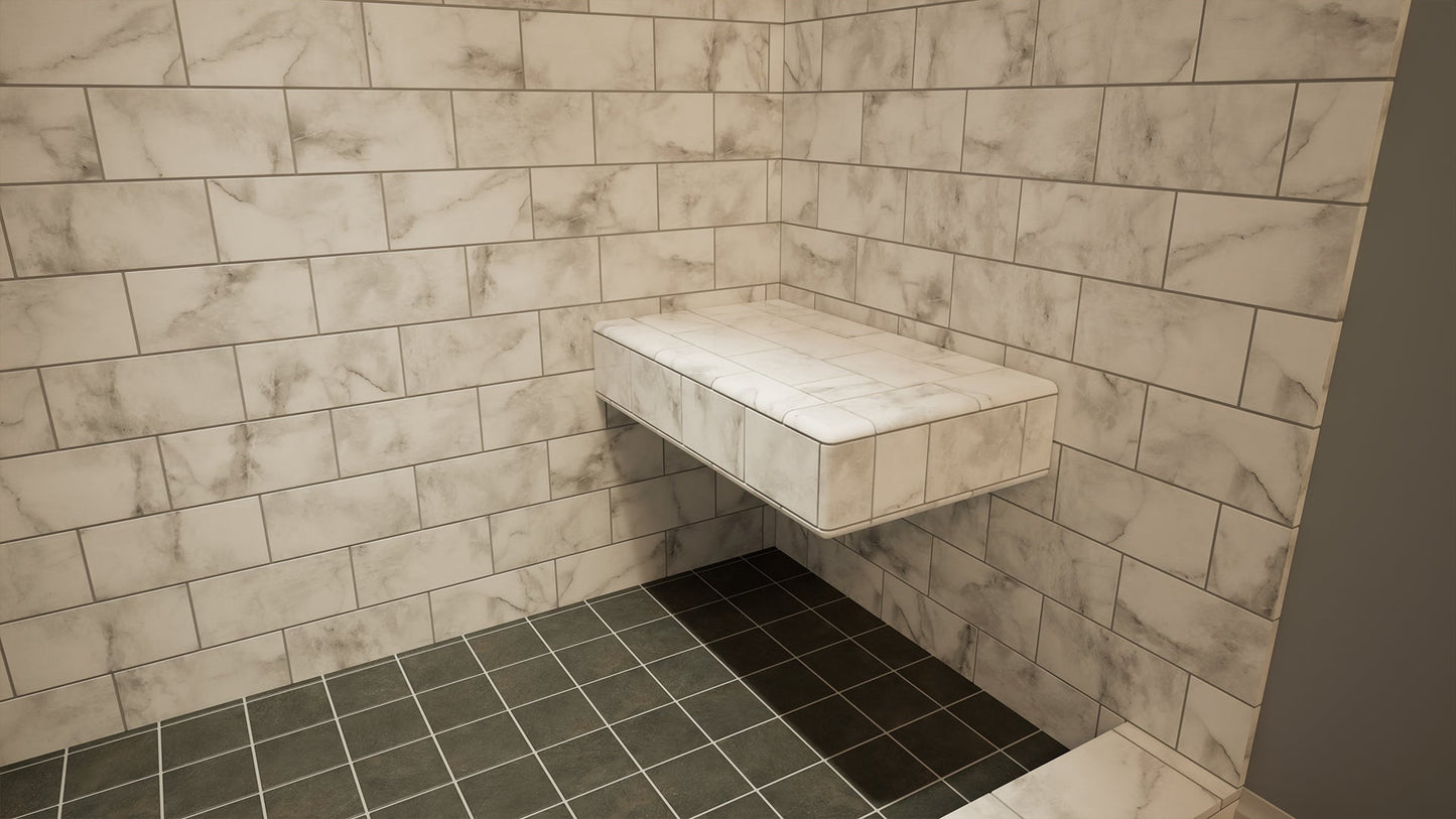 Original Deluxe 48"x 72" Shower Conversion Kit with Orange XPS Board
