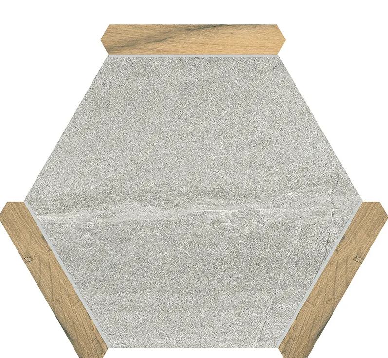 Hexelle Gray Matte Porcelain Hexagon Tile – 8.66x9.84
