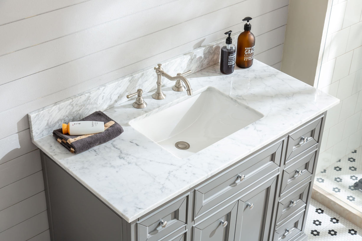 South Bay 42" Bathroom Vanity Gray