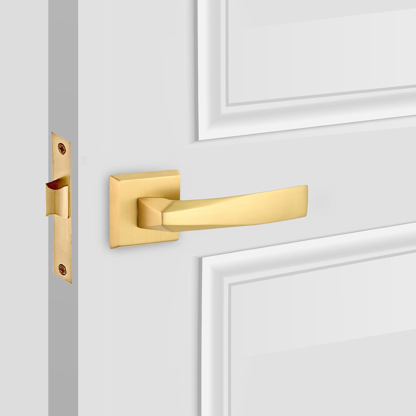 Modernist Prism Door Lever Passage Handle