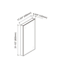 LED Alu Medicine Cabinet w/ Induction Switch 18"x31"