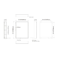 LED Alu Medicine Cabinet w/ Induction Switch 24"x31"