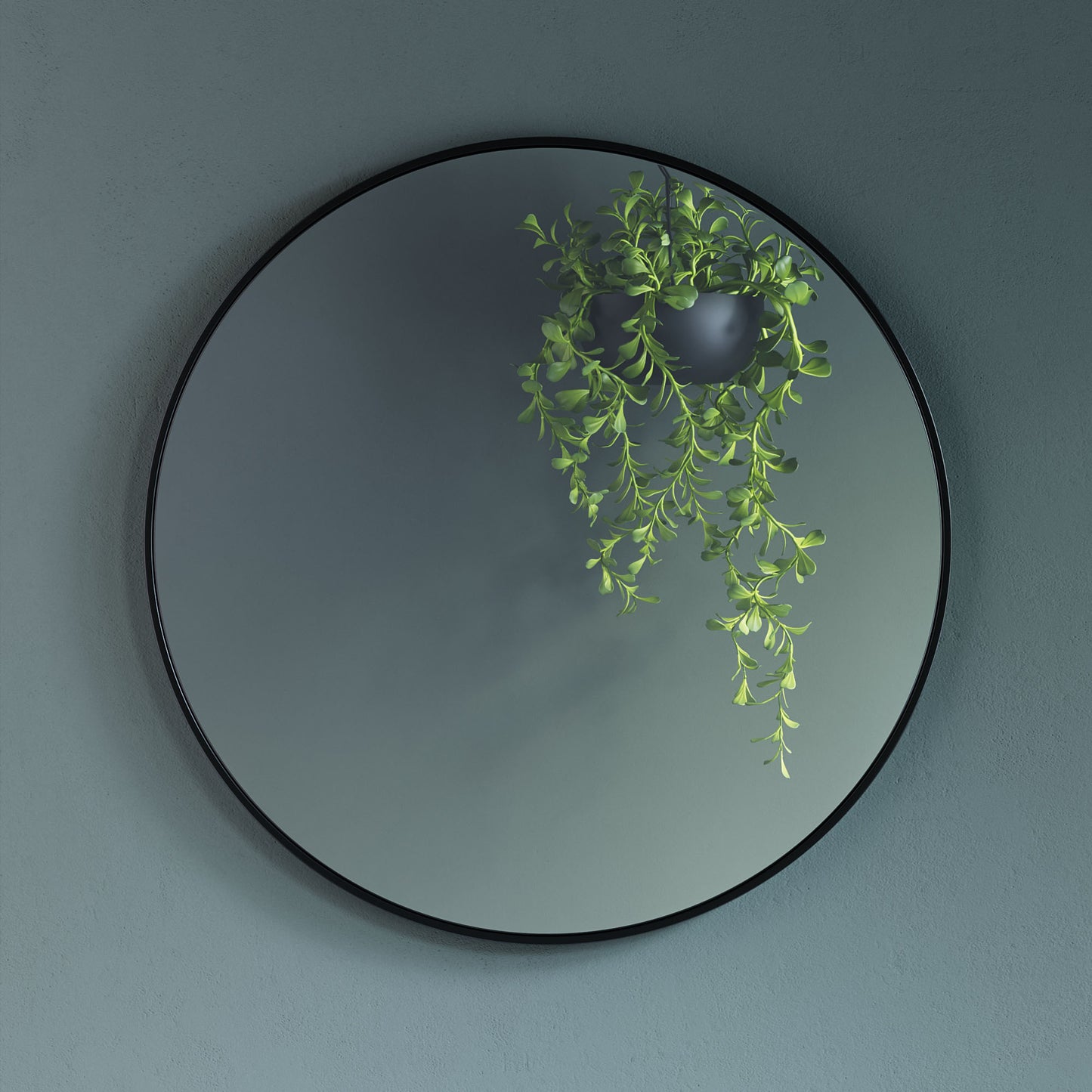 Round Alu Slim Frame Mirror - 24"