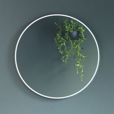 Round Alu Slim Frame Mirror - 24"