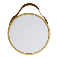 Round Frame with Belt Wall Mirror - 24"