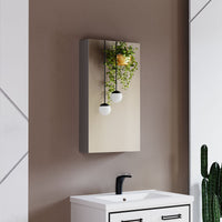 Wooden Mirror Medicine Cabinet - 21"x31"