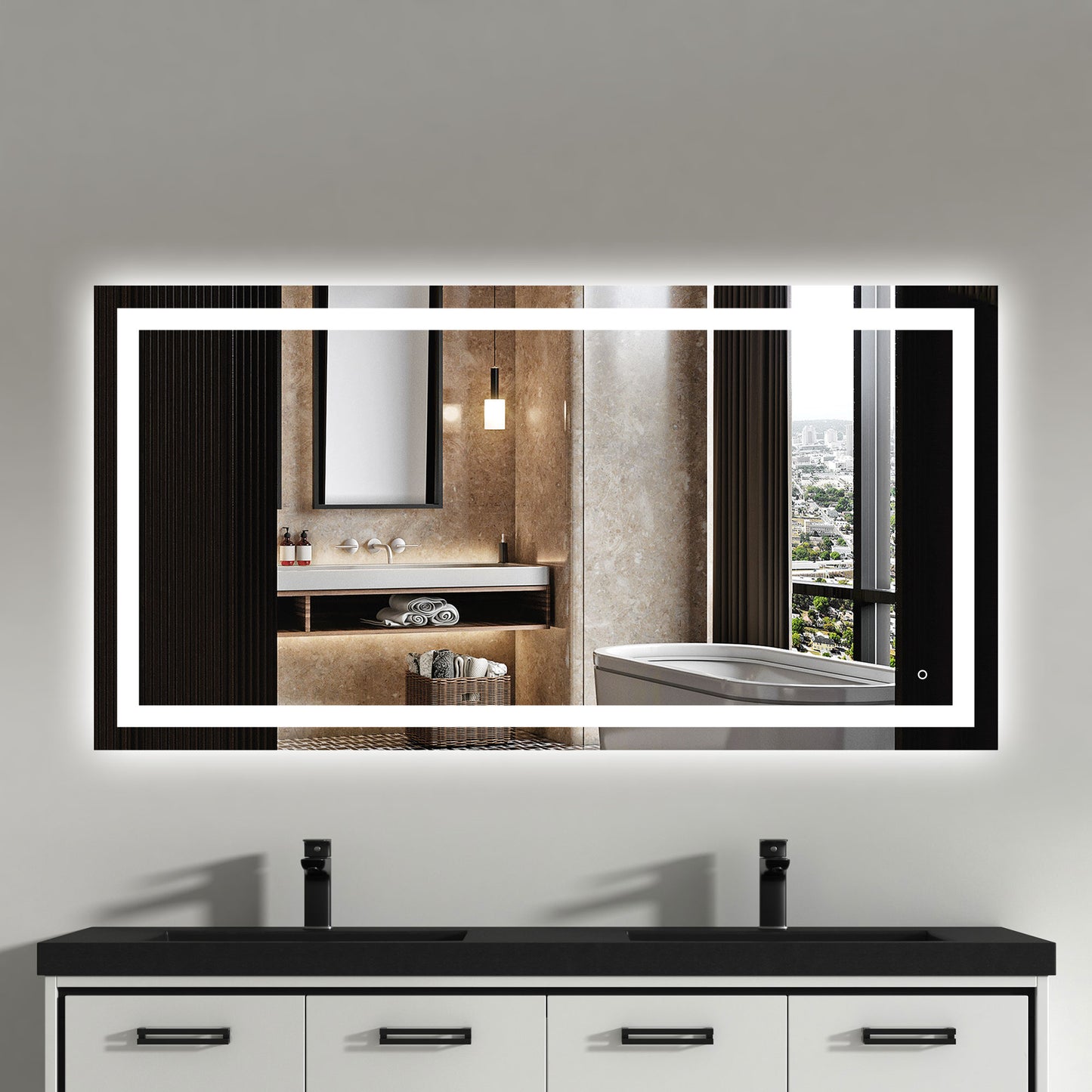 LED Bathroom Light Mirror - 5008 - 7 sizes available