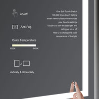 LED Bathroom Light Mirror - 5008 - 7 sizes available