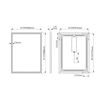 LED Bathroom Light Mirror  23-5/8"x31.5"