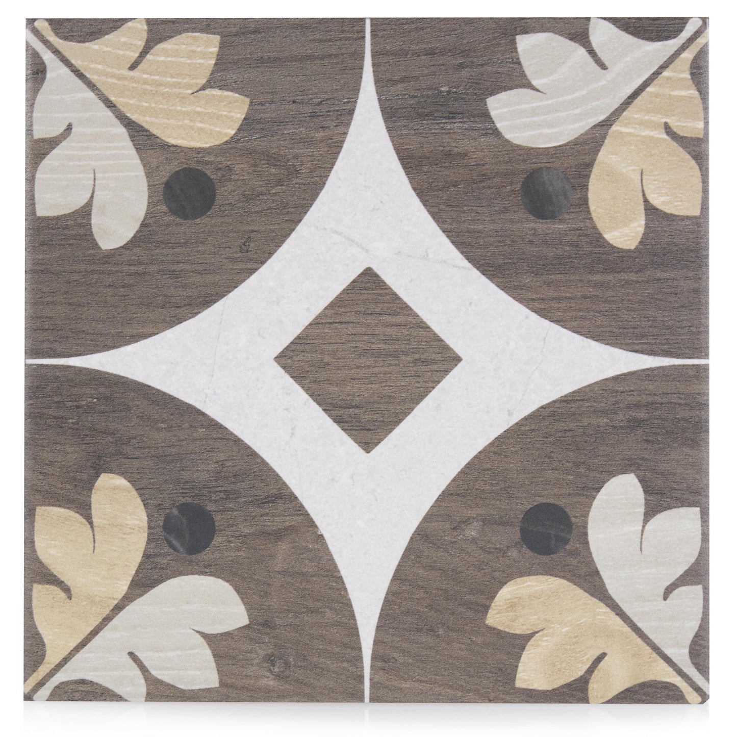 8x8 Art Wood w/ Stone Design 7 Porcelain Tile