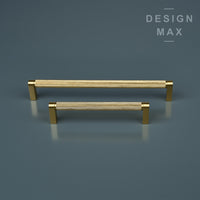 Luxary Texture Knurled Brass Handles