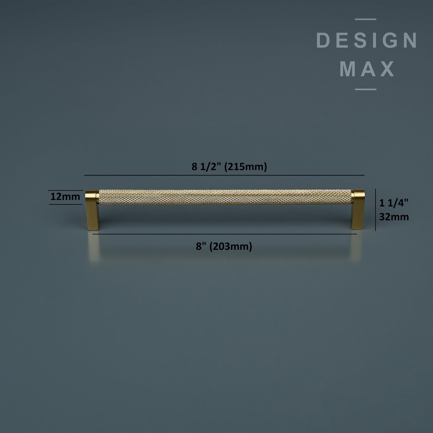 Luxary Texture Knurled Brass Handles