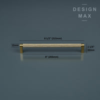 Luxary Texture Knurled Brass Handles