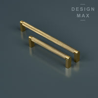 Luxary Texture Knurled Brass Handles