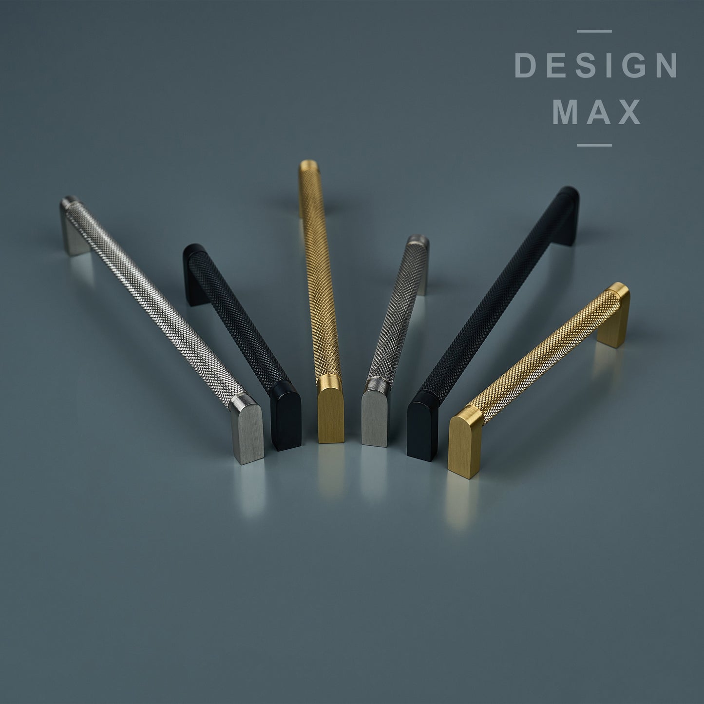 Luxary Texture Knurled Brass Handles