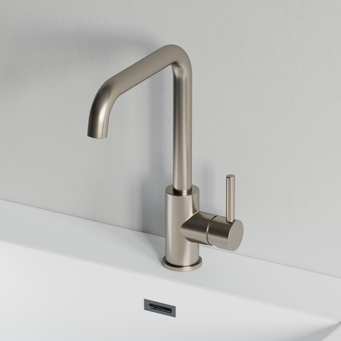 Single Handle Lavatory Faucet - DW Brushed Nickel - 008