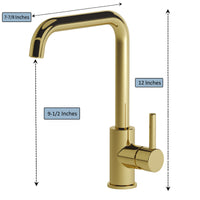 Single Handle Lavatory Faucet - DW Gold - 008